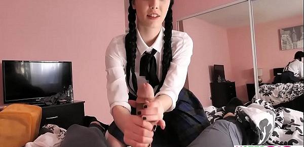  Schoolgirl teen stepsis badly needed a ride to school